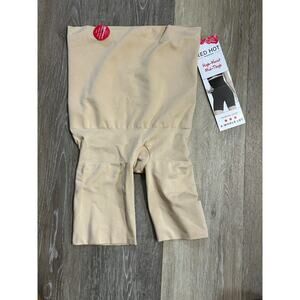 SPANX Red Hot High Waisted Tan Small Shape Wear